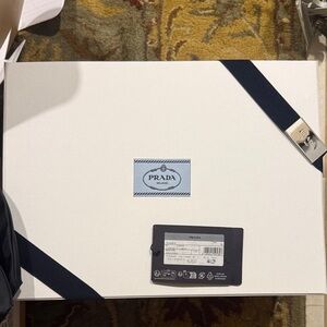 Prada Black Dust Bags with Logo Patch